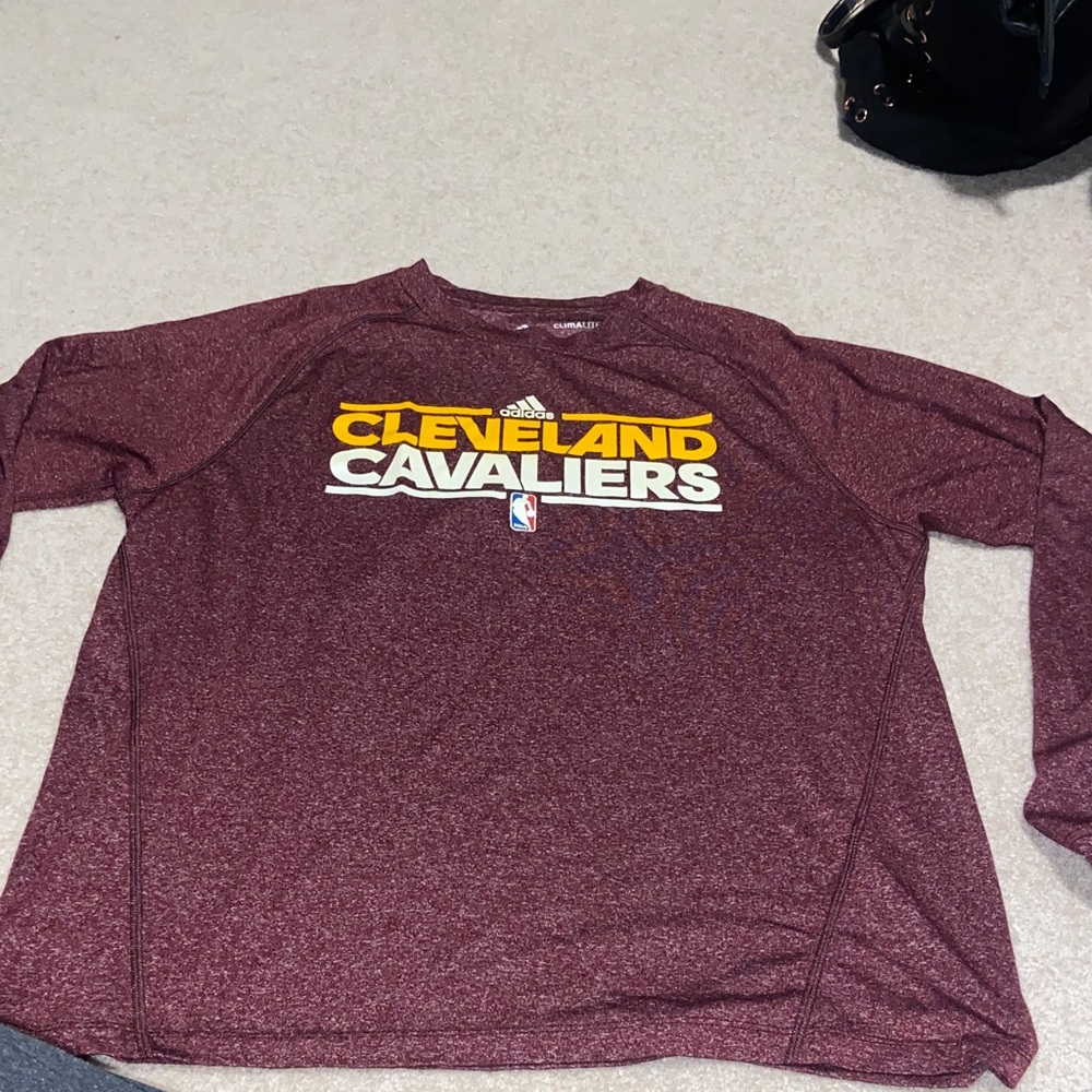 NBA Adidas Cleveland Cavaliers Long Sleeve Tee